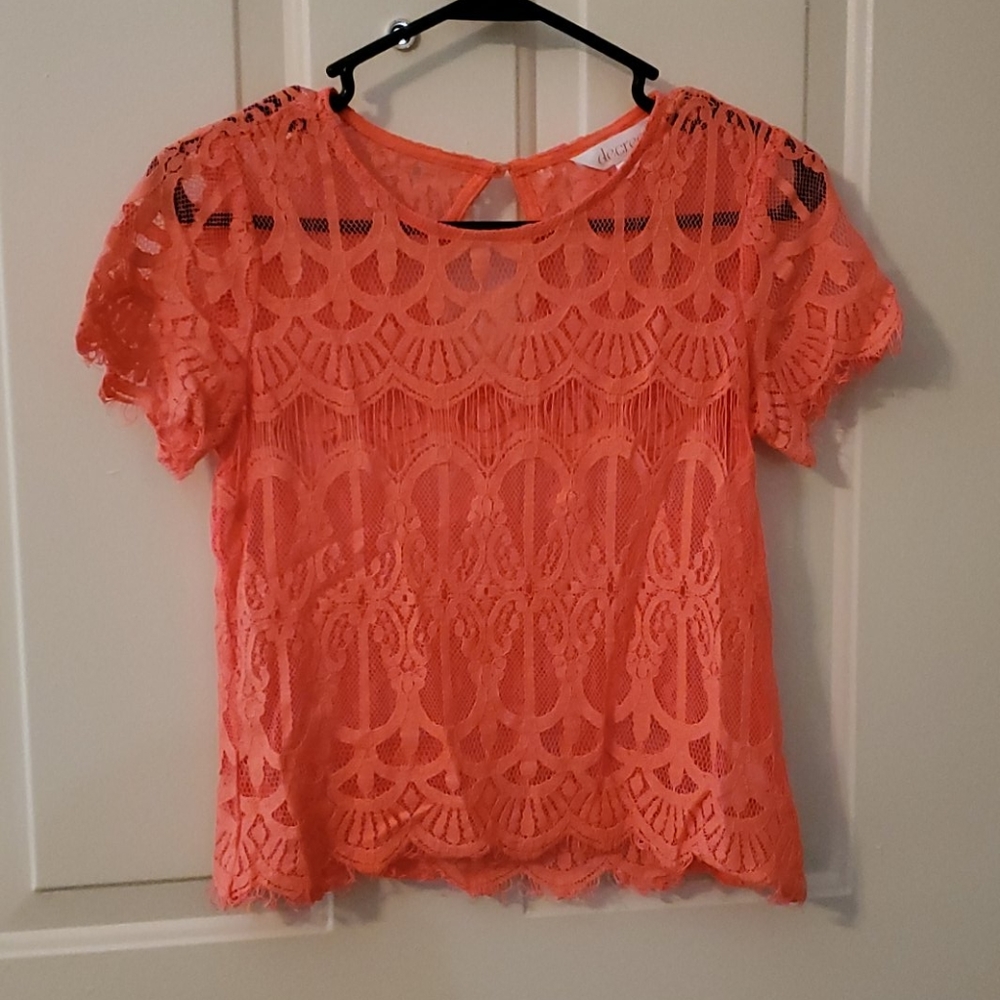 Lace crop top